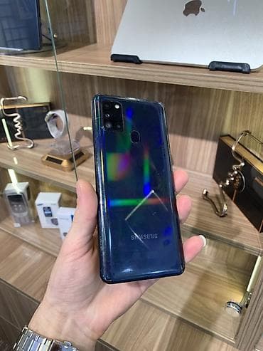 galaxy s20 plus: Samsung Galaxy A21S, 32 GB, rəng - Qara, Barmaq izi — 1