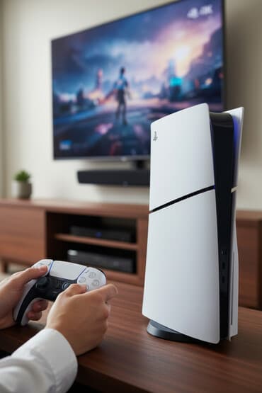 PlayStation 5 Slim (PS5) Disk versiyası – konsol və DualSense