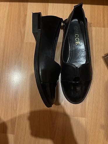 Балетки: Балетки, Размер: 38.5, цвет - Черный, Б/у — 2