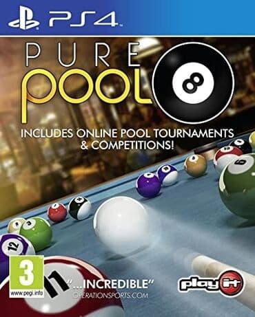 playstation oyunlari: Ps4 üçün pure pool oyun diski. Tam yeni, original bağlamada. -Sahil — 1