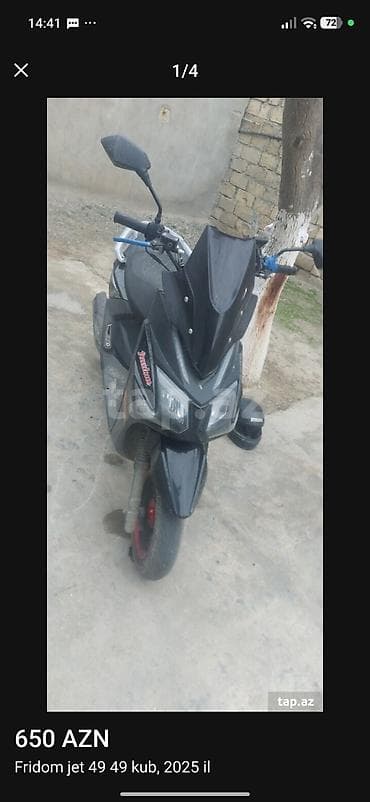 Fridom Jet skuter - Mühərrik: 49 kub (50cc sinfi), 4T - İstehsal ili