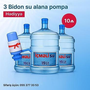 sure su: Həyatın qaynağı indi bir qurtumda💧 ✅Şəhərin bütün bölgələrinə pulsuz — 3