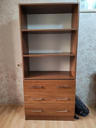 market polkalari: Mebel: rəfli komod/kitab rəfi kombinasiyası - Material: laminat/LDSP — 1