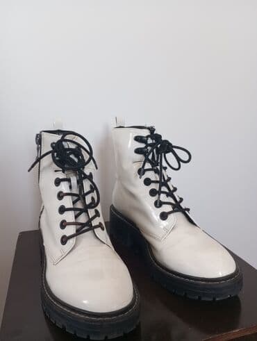 ağ rezin çəkmələr: Ölçü: 40, rəng - Ağ, İşlənmiş — 2