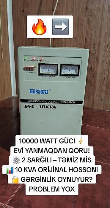 hilba bitkisi nedir: HOSSONI 10000 watt avtomatik gərginlik stabilizatoru təmiz mis sarğı 2 — 1