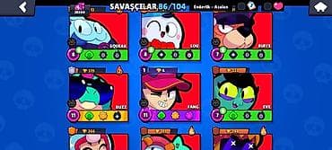 Digər oyun və konsollar: Brawl Stars oyun hesabı - Kupa sayı: 28 300+ - Prestij: 3 - Toplanan — 6