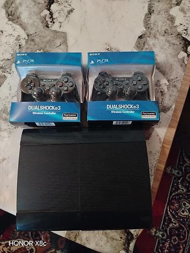 playsatation 3: Sony PlayStation 3 (PS3) Super Slim oyun konsolu + 2 ədəd Sony — 1