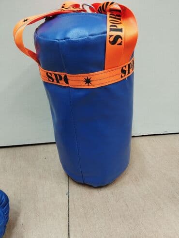 заказать боксёрскую грушу: Uşaq boks dəsti – mini boks kisəsi və əlcək - Rəng: mavi, narıncı — 1