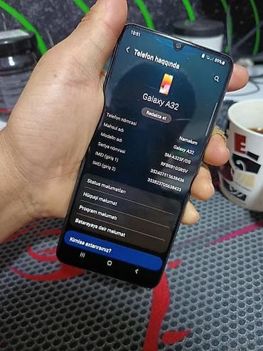 online telefon aksesuarları: Samsung Galaxy A32, 64 GB, rəng - Qara, İki sim kartlı — 1