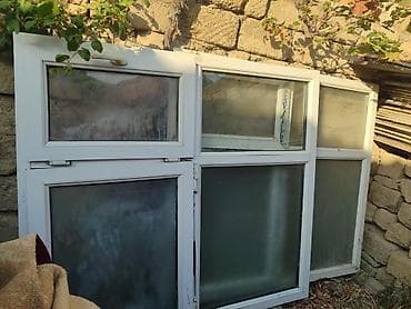 İşlənmiş İkiqat şüşə paketi Plastik pəncərə, Еni: 15 sm, Uzunluğu: 140 sm — 1