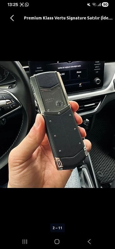 vintage t9 cena: Vertu Signature Touch, rəng - Gümüşü, Düyməli — 1