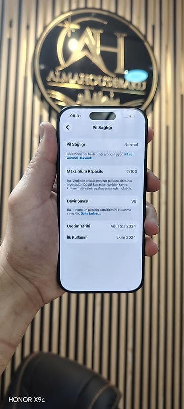 2.el netbook: IPhone 16 Pro, 256 GB, Desert Titanium, Zəmanət, Simsiz şarj, Face ID — 3