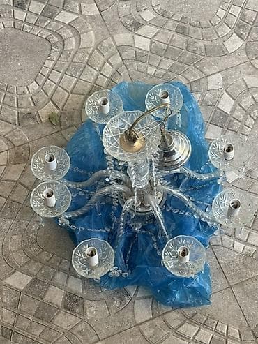 isig: Çılçıraq, 8 lampa, Xrustal — 1