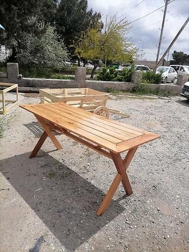 Нераскладной, Дерево, Прямоугольный стол — 2