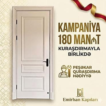 tek kıravat: Yeni Otaq qapısı 90x205 sm Çərçivə ilə, Zəmanətsiz, Ödənişli quraşdırma, Pulsuz çatdırılma — 4