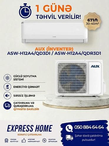 super max kondisioner: Kondisioner AUX, Yeni, 30-35 kv. m, Split sistem, Kredit yoxdur, Pulsuz quraşdırılma — 1