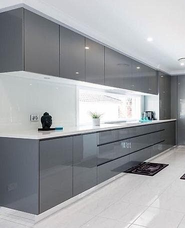 ev mebeli: İstənilən rəngdə və istənilən dizaynda akril müasir mətbəx mebeli — 5