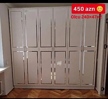 qazan tavalar: Yeni, 6 qapı, Ağ, Digər material, Açılan, Düz dolab — 1