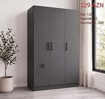 2 ci el dolab: *3 Qapılı dolab* Yeni sifarişlə hazırlanır rəng seçimi var😊 olcu — 1