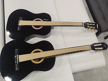 Klassik akustik gitara – qara rəng yeni birinci əl işlənməmiş -