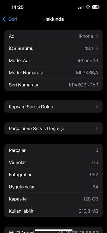 iphone бу купить: IPhone 13, 128 GB, Mavi, Zəmanət, Simsiz şarj, Face ID — 10
