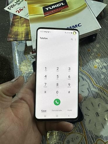 s10 plus ekran: Samsung Galaxy S10, 128 GB, rəng - Qara, Barmaq izi, İki sim kartlı, Face ID — 2