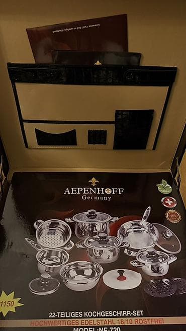 qaz pecu: Qazan, rəng - Qızılı, Paslanmayan polad, Aepenhoff, Almaniya — 2