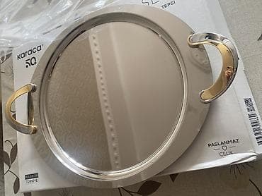 Qab-qacaq və mətbəx ləvazimatları: Karaca SERRA tepsisi YENİDİR, istifadə edilməyib. - Material — 4