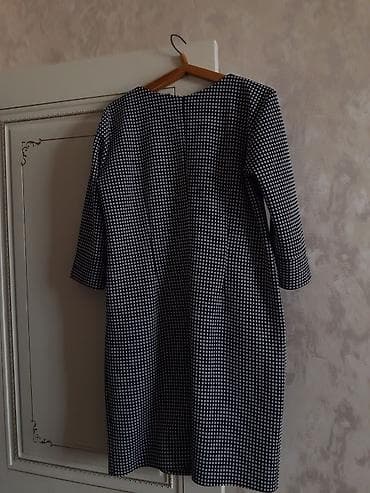 biserli don: Qadın paltarı – Miss Lolita - Dizayn: Qara-ağ xırda kvadrat naxışlı — 5