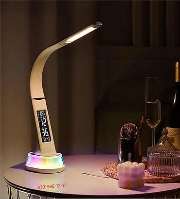 stolustu işıq: Stolüstü saat lampa Masaüstü lampa Table Lamp Ambient light🌈 Touch — 1