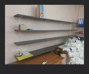 vitrin dolab: Refler 110 azn Turkiye istehsalidir 8 eded ref uzunlugu 2 metr Qurulub — 1