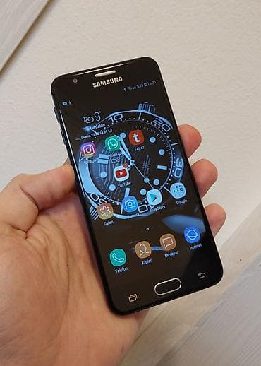 Samsung Galaxy J3 2017, 16 GB, rəng - Qara, İki sim kartlı