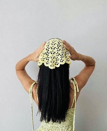 baş: Məhsul: Əl işıqlı toxunma bandana/baş yaylığı - Model: Üçbucaq — 2