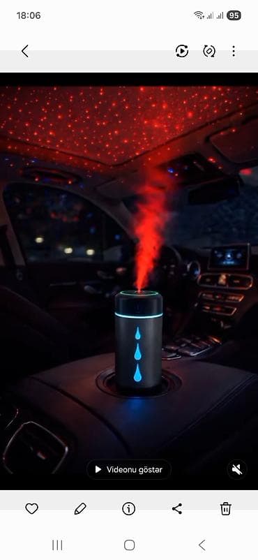 mac mini: Avtomobil üçün mini ultrasonik nəmləndirici və aroma difuzoru - — 1
