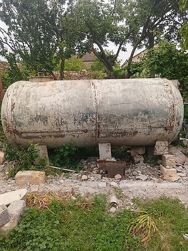 Metalkonstruksiya üfüqi silindrik çən 3ton yarim. Unvan Qobustan