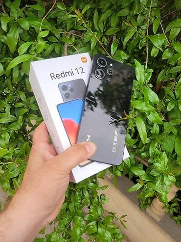 mi 17 pro max: Redmi 12, 256 GB, rəng - Qara, Barmaq izi, Face ID — 1
