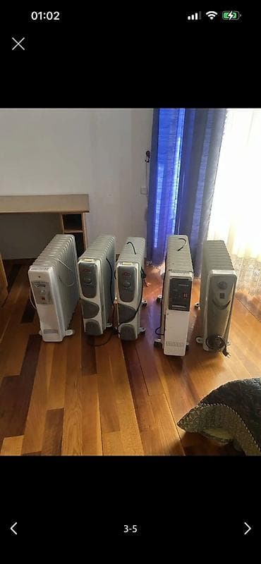 Yağlı radiatorlar (elektrik) – müxtəlif modellər - 5 ədəd portativ yağ