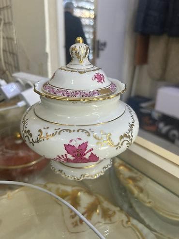 Tort və şiriniyyat qabı, rəng - Ağ, Farfor, Almaniya