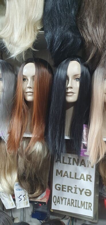 sac rəngi: Parik, Süni — 3