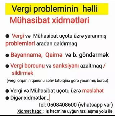 muhasib komekcisi teleb olunur: Mühasib. 6 ildən artıq təcrübə — 1