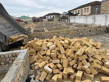 guzgu kəsimi: Təbii qumdaşı kərpic - Material: Şahdağ/Absheron tipli təbii qumdaşı — 1