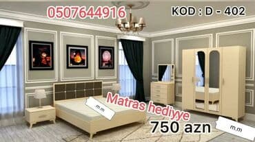 termo biləcər: İkinəfərlik çarpayı, Dolab, 2 tumba, Termo, Azərbaycan, Yeni — 5