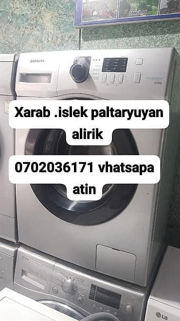 Xarab və işlək paltaryuyanların alınması xidməti. - Brend və model