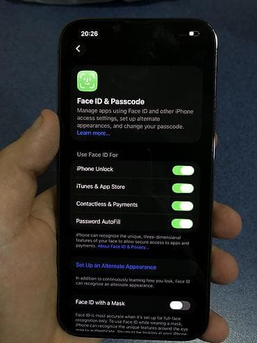 sol qulaqda ses: IPhone 13 Pro Max, 128 GB, Graphite, Face ID — 3