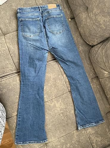 jeans: Qadın/Unisex cins şalvar dəsti Tünd mavi işçi/utility cinsi - Yüksək — 10