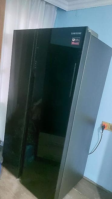 usb kabel iphone: 2 qapılı Samsung Soyuducu Satılır, rəng - Qara — 1