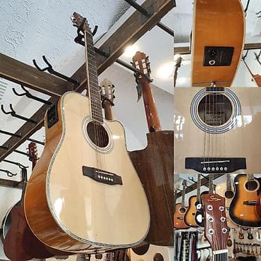 akustik gitara: Elektro akustik gitara Smiger GAH61 N Simlərin sayı: 6 Çanta və kabel — 1