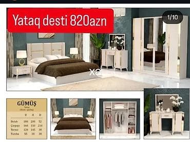 kunc divan deri: Yataq Dəsti – “Gümüş” modeli (820 AZN yazılı) Dəst tərkibi və — 1