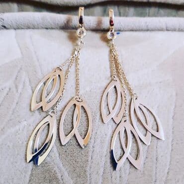 sirqalar qizil: Sırğa, Sarı qızıl, 585 Əyar, 537 g — 1