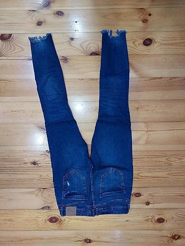 cins sumka: FR Sister qadın cins şalvarı - Model: Skinny, Low Waist - Ölçü: W30 - — 3